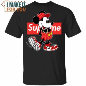 Mickey Mouse Disney Supreme Shirt, Best Cartoon Gifts for Animation Fans
