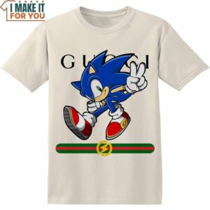 Sonic the Hedgehog Gucci Shirt, Cartoon Lovers Gift