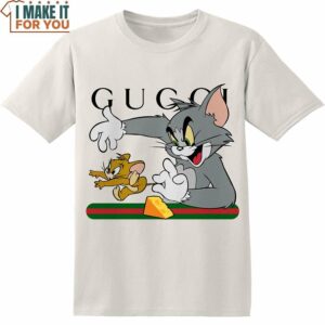 Tom and Jerry Gucci Cute Shirt, Gift Ideas For Cartoon Lovers
