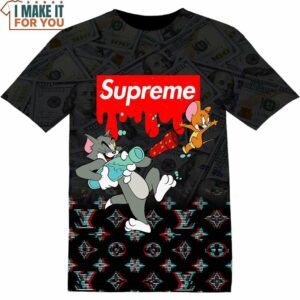 Tom and Jerry Supreme LV 3D Shirt, Gifts for Cartoon Lovers