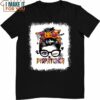 Bleached Halloween Dispatcher Messy Bun 911 T-Shirt