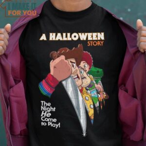 A Halloween Story Toy Story Halloween Mashup T-Shirt, Cute Halloween Gift A Halloween Story Toy Story Halloween Mashup T-Shirt, Cute Halloween Gift