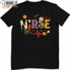 Nurse Halloween Costume Stethoscope Heartbeat Pumpkin T-Shirt, Cute Spooky Gifts