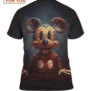 Creepy Mickey Mouse T Shirt Horror themed Halloween Gifts 2