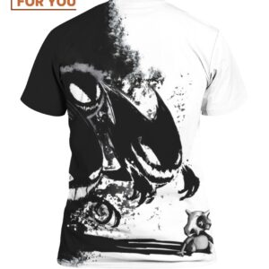 Cubone And Gastly Pokemon Horror T Shirt Halloween Horror Collectibles 2