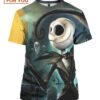 Jack Skellington Couple Halloween T-Shirt, Unique Horror Halloween Costumes