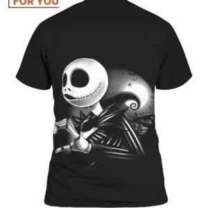 Jack Skellington Couple Halloween T Shirt Mens Halloween Horror Costumes 2