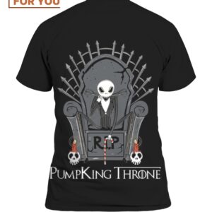 Jack Skellington The Pumpking Throne T Shirt Horror Cosplay for Halloween 2