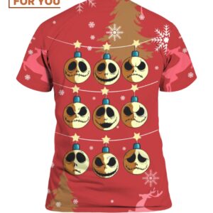 Merry X Mas Jack Skellington T Shirt Spooky Halloween T Shirts 2