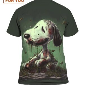 Rotten Snoopy Halloween Style T Shirt Ghostly Graphic Tees 2