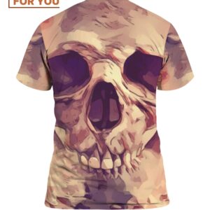 Skull Flowers Dead T Shirt Scary Halloween Tee Collection 2