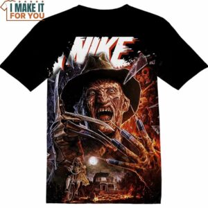 A Nightmare on Elm Street Freddy Krueger Nike Shirt, Halloween Horror Gifts