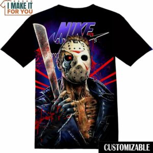 Friday the 13th Jason Voorhees Nike Shirt, Scary Novelty Gifts for Halloween