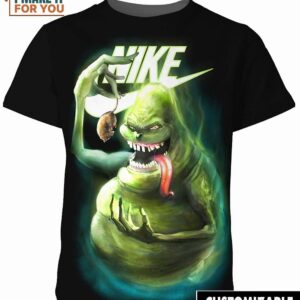 Ghostbusters Green Slimer Halloween Horror Movie Nike Shirt, Horror Film Costume Ideas