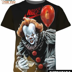 IT Killer Clown Halloween Horror Nike Shirt, Spooky Halloween Costume Inspiration