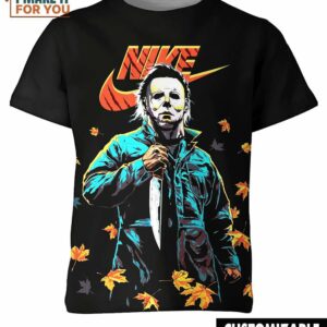 Michael Myers x Nike Autumn Killers Horror Movie  Shirt, Creepy Character Costumes