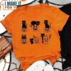 Black Cat On Pumpkin Shirt, Halloween Black Cat Tee, Cute Halloween Gift