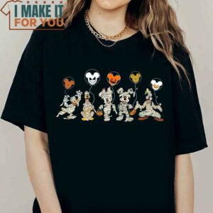 Disney Halloween Skeleton Shirt Disney Halloween Matching Shirt Mickey Minnie And Friends 2