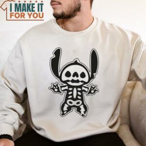 Stitch Halloween Skeleton Disney Shirt Halloween Mickey Shirts Women Disney Halloween Shirt 3