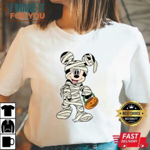 Mummy Mickey And Minnie Shirt Disney Halloween Matching Trip Shirt Disney Scarry Vacation Shirt 2