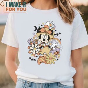 Retro Minnie Mouse Halloween Shirt Minnie Pumpkin Shirt Disney Spooky Season Shirt Disneyland Halloween Shirts 3