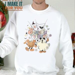 Disney Spooky Vibes Shirt Mickey Ghost Shirt Disney Halloween Shirt Cute Halloween Gift 3