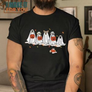 Halloween Dogs Shirt Ghost Dogs T Shirt Spooky Dogs Halloween Shirt Cool Halloween Shirt for Party 2