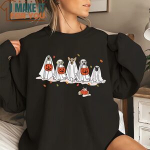 Halloween Dogs Shirt Ghost Dogs T Shirt Spooky Dogs Halloween Shirt Cool Halloween Shirt for Party 3