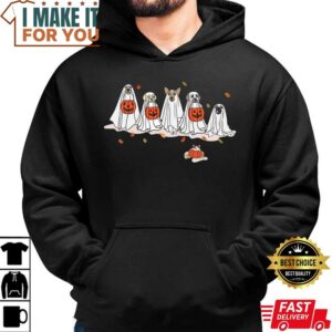Halloween Dogs Shirt Ghost Dogs T Shirt Spooky Dogs Halloween Shirt Cool Halloween Shirt for Party 4