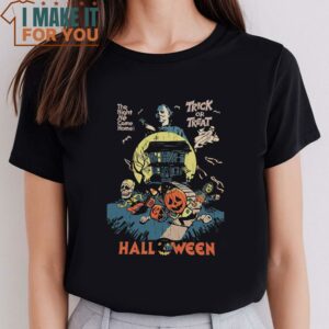 Retro Michael Myers The Night He Came Home Shirt Halloween Trick Or Treat Shirt Cute Halloween Gift 2