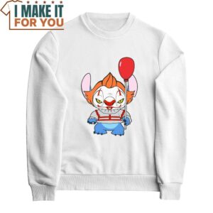 Stitch Pennywise IT Disney Halloween T Shirt Cute Halloween Gift 2