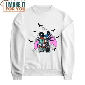 Stitch x Jack And Sally Halloween T Shirt Cute Halloween Gift 2