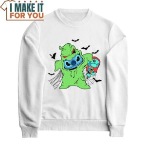 Stitch x Oogie And Sally Halloween T Shirt Cute Halloween Gift 2