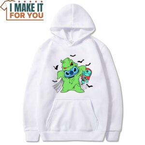Stitch x Oogie And Sally Halloween T Shirt Cute Halloween Gift 3