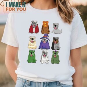 Halloween English Bulldog Shirt Halloween Dog Shirt Cute Halloween Presents 2