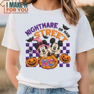 Nightmare On Main Street Shirt Disney Mouse Characters Shirt Cute Halloween Presents 2