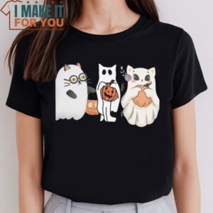 Halloween Shirt Halloween Fall Shirt Halloween Dog Shirt Cute Halloween Pumpkin Shirt Cat Shirt Cat Halloween 2