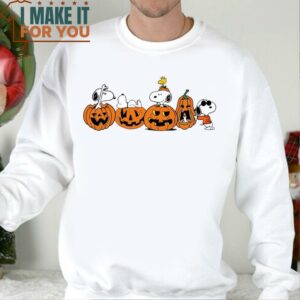 Dog Autumn Pumpkins Shirt Halloween Shirt Cute Autumn Sweatshirt Spooky Season Shirt 4