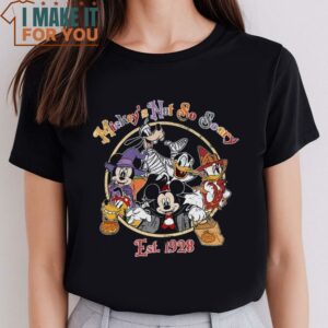 Halloween Est 1928 Shirt Mickeys Not So Scary Mickey And Friend Halloween Halloween Party Trick Or Treat Shirt 2