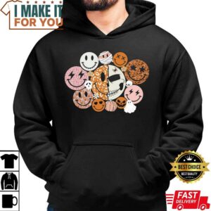 Halloween Happy Face Shirt Happy Halloween Shirt Cute Halloween Shirt Spooky Shirt 4