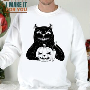 Halloween Shirt Funny Cat Ghost Tshirt Cute Halloween Shirt Halloween Cat Shirt Spooky Season Tee Halloween 3 1