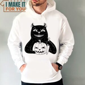 Halloween Shirt Funny Cat Ghost Tshirt Cute Halloween Shirt Halloween Cat Shirt Spooky Season Tee Halloween 4 1