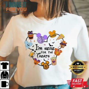 Im Here For The Treats Shirt Halloween Snacks Shirt Spooky Vibes Shirt Trick Or Treat Shirt 2