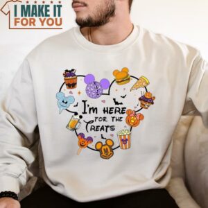Im Here For The Treats Shirt Halloween Snacks Shirt Spooky Vibes Shirt Trick Or Treat Shirt 3