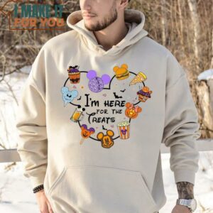 Im Here For The Treats Shirt Halloween Snacks Shirt Spooky Vibes Shirt Trick Or Treat Shirt 4