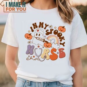 In My Spooky Nurse Era Shirt Funny Nurse Shirt Nurse Ghost Shirt Halloween Shirt 3