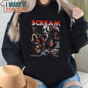 Scream Vintage Halloween T Shirt Ghostface Shirts Horror Movie Tee Halloween Shirt 4