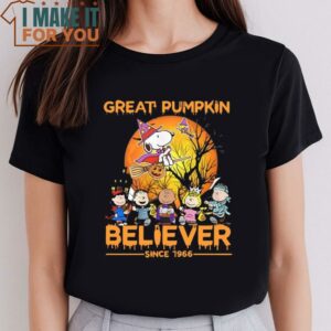 The Peanuts Snoopy Great Pumpkin Believer Since 1966 Halloween Shirt 2