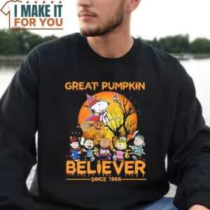 The Peanuts Snoopy Great Pumpkin Believer Since 1966 Halloween Shirt 3