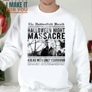 The Haddonfield Herald From Halloween T shirt 4